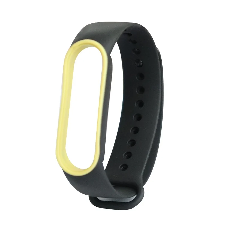 For Xiaomi Mi Band 5 Two-color TPE Replacement Strap Watchband