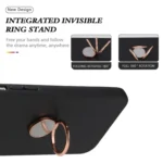 Matte Ring Holder TPU Phone Case, For Redmi Note 13 5G, For Redmi Note 13 Pro 5G, For Redmi Note 11 / Note 11S / Note 12S, For Redmi Note 12 Pro 4G / 11 Pro Global, For Redmi A1+ / A2+... - Image 4