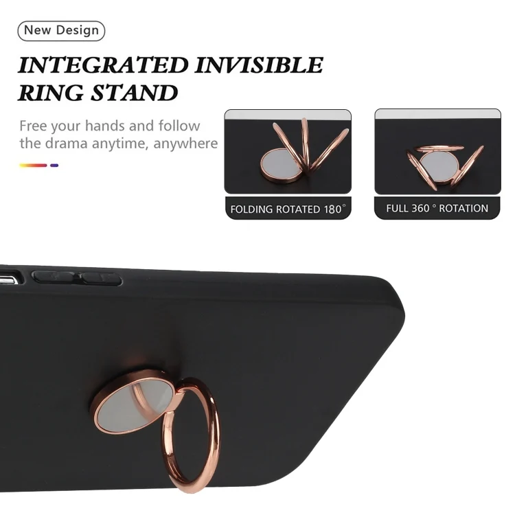EDA007218410A_3.webp Matte Ring Holder TPU Phone Case, For Redmi Note 13 5G, For Redmi Note 13 Pro 5G, For Redmi Note 11 / Note 11S / Note 12S, For Redmi Note 12 Pro 4G / 11 Pro Global, For Redmi A1+ / A2+... - Image 4