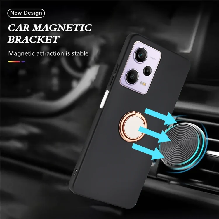 EDA007218410A_5.webp Matte Ring Holder TPU Phone Case, For Redmi Note 13 5G, For Redmi Note 13 Pro 5G, For Redmi Note 11 / Note 11S / Note 12S, For Redmi Note 12 Pro 4G / 11 Pro Global, For Redmi A1+ / A2+... - Image 6