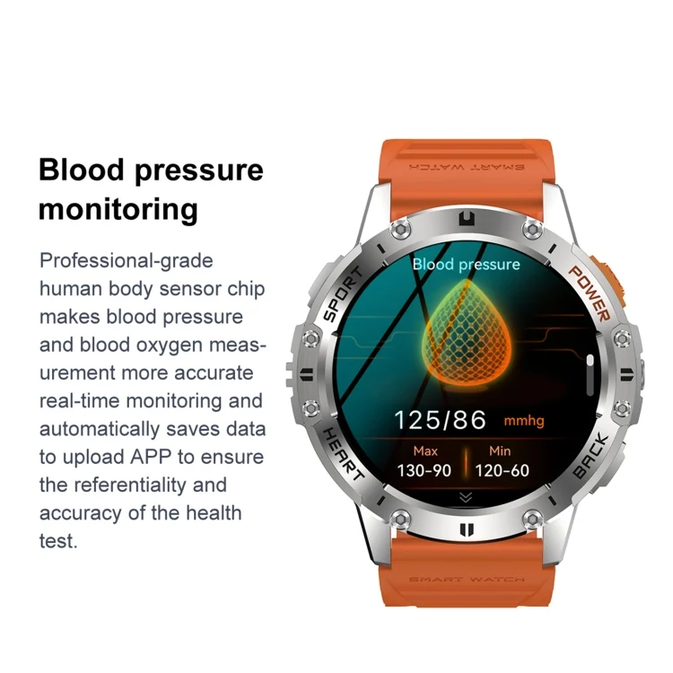 EDA0072205_B10.webp K65 1.43 inch Bluetooth Call Smart Watch, Support Heart Rate / Blood Oxygen - Image 11