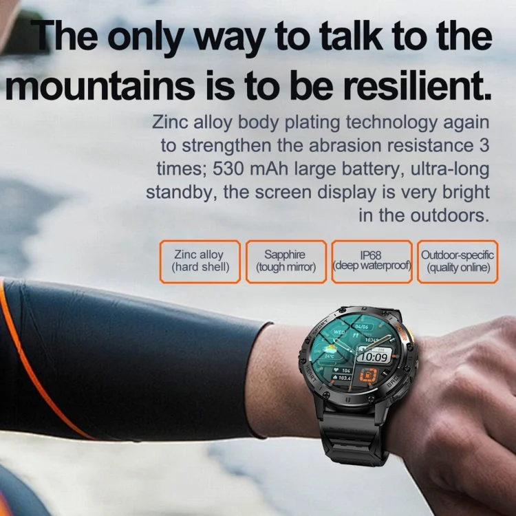 EDA0072205_B4.webp K65 1.43 inch Bluetooth Call Smart Watch, Support Heart Rate / Blood Oxygen - Image 5