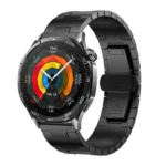 For Huawei GT4 46mm / GT5 46mm / GT5 Pro 46mm H-shaped Butterfly Buckle Stainless Steel Watch Band