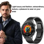 For Huawei GT4 46mm / GT5 46mm / GT5 Pro 46mm H-shaped Butterfly Buckle Stainless Steel Watch Band - Image 5