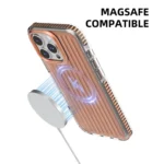 Mutural Corrugated Texture Magsafe Magnetic Shockproof Phone Case, For iPhone 16 Pro Max, For iPhone 16 Pro, For iPhone 16 - Image 6