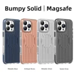 Mutural Corrugated Texture Magsafe Magnetic Shockproof Phone Case, For iPhone 16 Pro Max, For iPhone 16 Pro, For iPhone 16 - Image 7