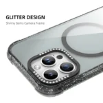 Mutural Blink Series Glitter Edge MagSafe Magnetic Phone Case, For iPhone 16 Pro Max, For iPhone 16 Pro, For iPhone 16 - Image 3