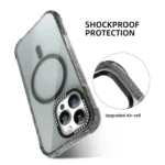 Mutural Blink Series Glitter Edge MagSafe Magnetic Phone Case, For iPhone 16 Pro Max, For iPhone 16 Pro, For iPhone 16 - Image 6