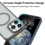 Mutural Skin Feel Series Frosted MagSafe Magnetic Phone Case, For iPhone 16 Pro Max, For iPhone 16 Pro, For iPhone 16 - Image 4