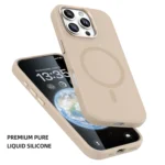 Mutural Karen Series Liquid Silicone MagSafe Magnetic Phone Case, For iPhone 16 Pro Max, For iPhone 16 Pro, For iPhone 16 - Image 2