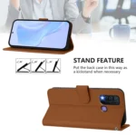 Skin Feel Solid Color Leather Phone Case with Lanyard, For vivo Y30 4G Global - Image 3