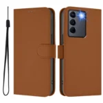 Skin Feel Solid Color Leather Phone Case with Lanyard, For vivo V27 5G / V27  Pro 5G Global - Image 2