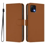 Skin Feel Solid Color Leather Phone Case with Lanyard, For vivo Y52S 5G / iQOO U3 / Y31S 5G - Image 2