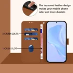 Skin Feel Solid Color Leather Phone Case with Lanyard, For Redmi Note 14 5G Global - Image 4