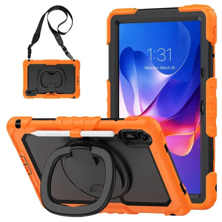 D Type Silicone Hybrid PC Tablet Case with Handle Holder, For Xiaomi Redmi Pad 2