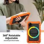 Turntable Holder Silicone Hybrid PC Tablet Case with Shoulder Strap, For Xiaomi Redmi Pad SE 8.7 2024 - Image 2