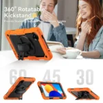 Turntable Holder Silicone Hybrid PC Tablet Case with Shoulder Strap, For Xiaomi Redmi Pad SE 8.7 2024 - Image 3