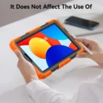 Turntable Holder Silicone Hybrid PC Tablet Case with Shoulder Strap, For Xiaomi Redmi Pad SE 8.7 2024 - Image 4