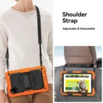 Turntable Holder Silicone Hybrid PC Tablet Case with Shoulder Strap, For Xiaomi Redmi Pad SE 8.7 2024 - Image 6