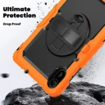 Turntable Holder Silicone Hybrid PC Tablet Case with Shoulder Strap, For Xiaomi Redmi Pad 2 - Image 3