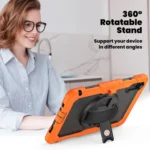 Turntable Holder Silicone Hybrid PC Tablet Case with Shoulder Strap, For Xiaomi Redmi Pad 2 - Image 4