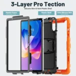 Silicone Hydric PC Tablet Case with Shoulder Strap & Holder, For Xiaomi Redmi Pad 2 11 2025, For Xiaomi Redmi Pad SE 8.7 2024 - Image 5