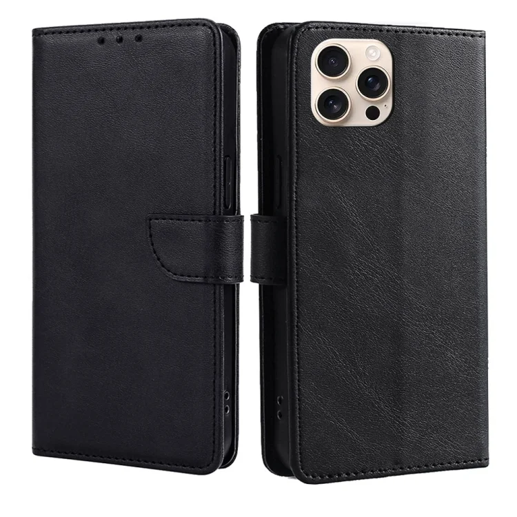Calf Texture Buckle Flip Leather Phone Case, For iPhone 16 Pro Max, For iPhone 16 Pro, For iPhone 16 Plus, For iPhone 16