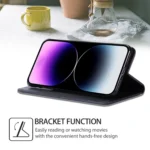 Cow Texture Magnetic Leather Phone Case, For iPhone 16 Pro Max, For iPhone 16 Pro, For iPhone 16 Plus, For iPhone 16 - Image 4