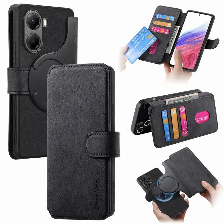 CaseNeo MagSafe RFID Anti-theft Retro Leather Phone Case, For Xiaomi Poco X7 Pro, For Xiaomi 14T Pro, For Xiaomi 14T