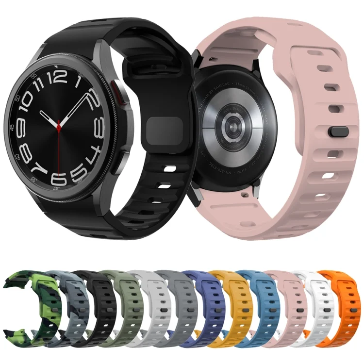 EDA0072397_B1.webp Wave Texture Reverse Buckle Silicone Watch Band - Image 2
