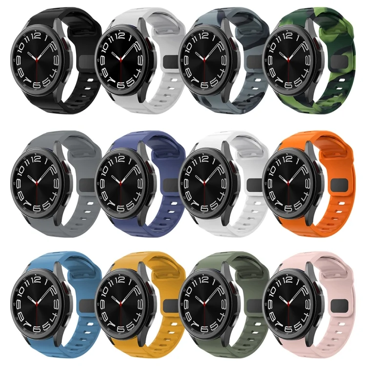 EDA0072397_B2.webp Wave Texture Reverse Buckle Silicone Watch Band - Image 3