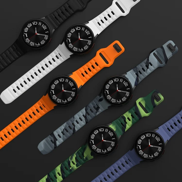 EDA0072397_B5.webp Wave Texture Reverse Buckle Silicone Watch Band - Image 6