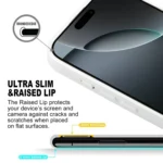 GEBEI Plain Leather TPU Hybrid PU Phone Case, For iPhone 16 Pro Max, For iPhone 16 Pro, For iPhone 16 Plus, For iPhone 16 - Image 4