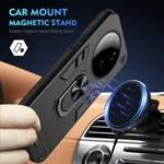 Shockproof Metal Ring Holder Phone Case, For Xiaomi 15 Ultra, For Xiaomi Poco X7 Pro, For Xiaomi 15 Pro, For Xiaomi 15, For Xiaomi 14T Pro, For Xiaomi 14T - Image 2