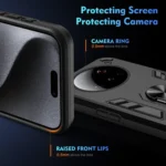 Shockproof Metal Ring Holder Phone Case, For Xiaomi 15 Ultra, For Xiaomi Poco X7 Pro, For Xiaomi 15 Pro, For Xiaomi 15, For Xiaomi 14T Pro, For Xiaomi 14T - Image 3