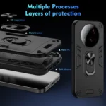 Shockproof Metal Ring Holder Phone Case, For Xiaomi 15 Ultra, For Xiaomi Poco X7 Pro, For Xiaomi 15 Pro, For Xiaomi 15, For Xiaomi 14T Pro, For Xiaomi 14T - Image 7