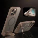 TOTU PC-25 Skin Feel MagSafe Magnetic Stand Phone Case, For iPhone 16 Pro Max, For iPhone 16 Pro, For iPhone 15 Pro Max, For iPhone 15 Pro - Image 3
