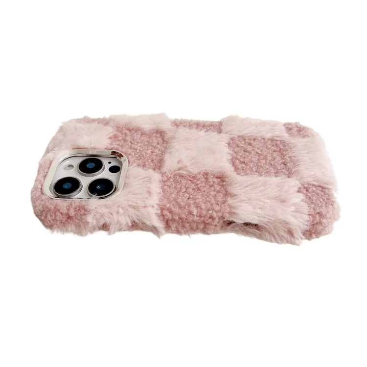 EDA0072548_B4.webp Square Grid Plush TPU Phone Case, For iPhone 14 Pro, For iPhone 14 Pro Max - Image 5