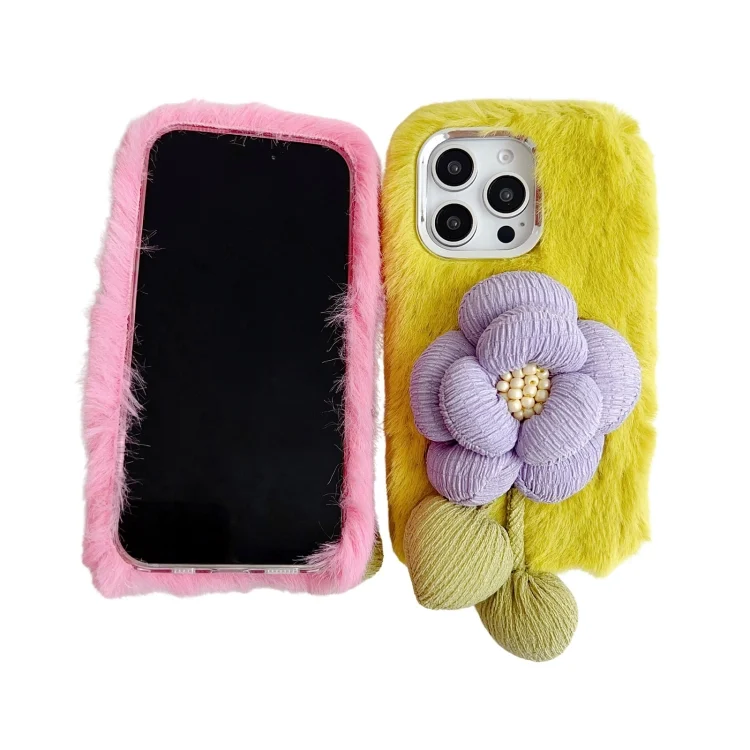 EDA0072555_B2.webp Cloth Flower Plush TPU Phone Case, For iPhone 15 Plus, For iPhone 15, For iPhone 14 Plus, For iPhone 14, For iPhone 14 Pro, For iPhone 14 Pro Max - Image 3