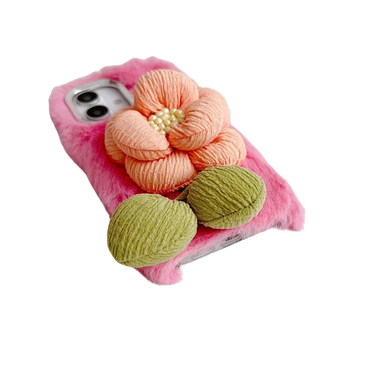 EDA0072555_B3.webp Cloth Flower Plush TPU Phone Case, For iPhone 15 Plus, For iPhone 15, For iPhone 14 Plus, For iPhone 14, For iPhone 14 Pro, For iPhone 14 Pro Max - Image 4