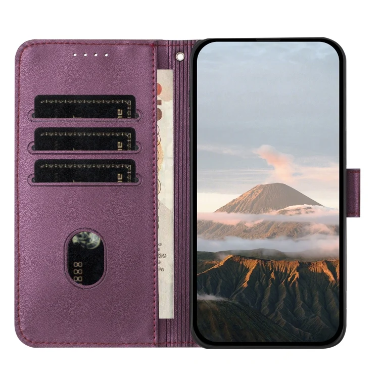 EDA007259406A_2.webp Triangle Pattern Buckle Clasp Leather Phone Case, For OnePlus Nord 2 5G, For OnePlus 9 Pro - Image 3