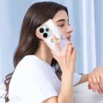 Electroplating Marble IMD TPU Phone Case with Ring Holder, For Redmi 13 4G - Image 5