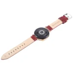 Silver Steel Buckle Genuine Leather Watch Band Wristband - Image 6