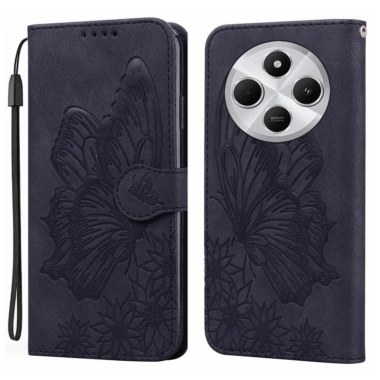 Retro Skin Feel Butterflies Embossing Horizontal Flip Leather Phone Case, For Xiaomi Poco C75, For Xiaomi 14T Pro, For Xiaomi 14T