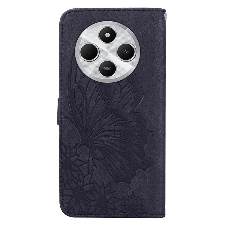 EDA007264403A_3.webp Retro Skin Feel Butterflies Embossing Horizontal Flip Leather Phone Case, For Xiaomi Poco C75, For Xiaomi 14T Pro, For Xiaomi 14T - Image 4