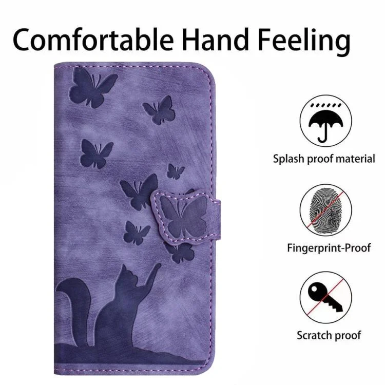 EDA007265303A_7.webp Butterfly Cat Embossing Flip Leather Phone Case, For Xiaomi Poco C75, For Xiaomi 14T Pro, For Xiaomi 14T - Image 8