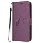 Triangle Pattern Buckle Clasp Leather Phone Case, For OPPO K11, For OPPO Reno10 5G Global - Image 2