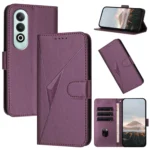 Triangle Pattern Buckle Clasp Leather Phone Case, For OPPO K12x Global, For OPPO A3x Global