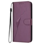 Triangle Pattern Buckle Clasp Leather Phone Case, For OPPO Find X8, For OPPO A80 - Image 2