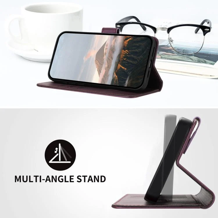 EDA007266133A_3.webp Triangle Pattern Buckle Clasp Leather Phone Case, For OPPO A5 Pro 5G, For OPPO Reno13 F 4G / 5G - Image 4